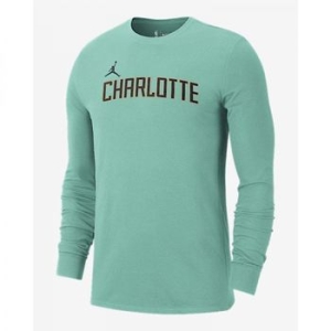 NBA  샬럿 호네츠 에센셜 시티 에디션 남성 조던 롱-슬리브 티셔츠 HJ2797-356
