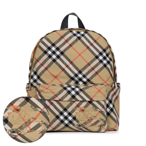 버버리 샌드 체크 스몰 백팩_8102354