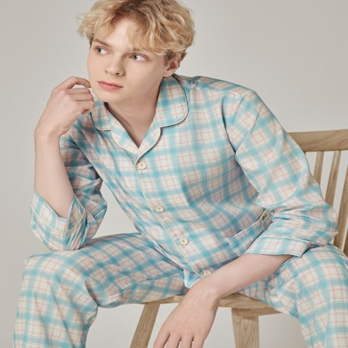 BYC 남성 면 레이온 잠옷 NRZ1020