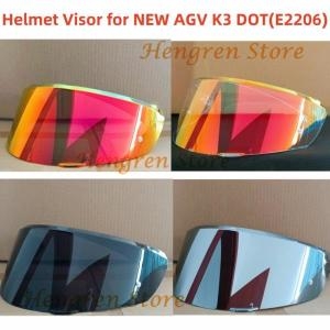 AGV  K3 DOTE2206 용 헬멧 바이저 오토바이 헬멧 렌즈 유리 앞 유리 실드 뷰 파인더 고글 스크린 운모 액세