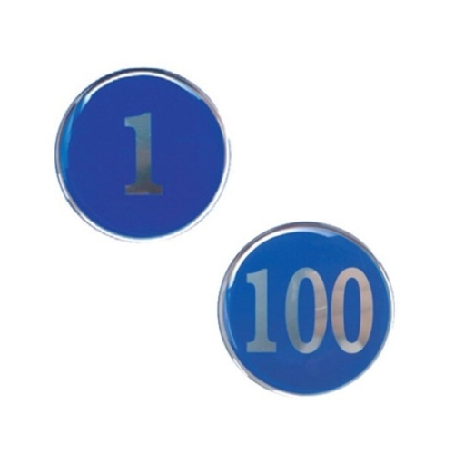 유니온 견출지 에폭시 파랑 숫자 U-1500B 60mm
