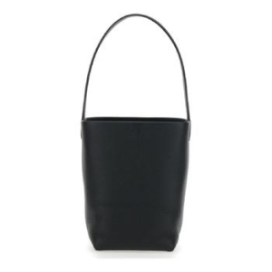 THE 더로우 BLACK SMALL N S PARK LEA R TOTE BAG W1314L129BLK