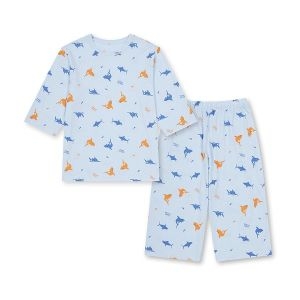 탑텐키즈 공용 뱀부 7부 라운지 세트_MKF2UI3001