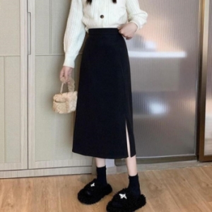 오노마 ONM 40대 5부 20대 오피스룩 밴딩 정장스커트 롱 30260239