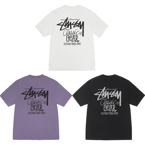 스투시 클래식 기어 티 피그먼트 다이드 반팔 티셔츠_1905084