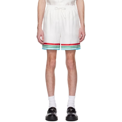 시리즈 카사블랑카 화이트 카사 웨이 월드 실크 쇼츠 251195M193018