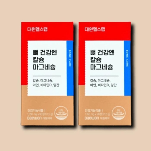 대원헬스랩 뼈 건강엔 칼슘 마그네슘 1350mg 90정