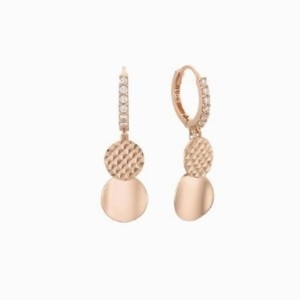 이랜드 로이드 주문제작 더블 코인 코인 드롭 14k 원터치 귀걸이 LOSJ203