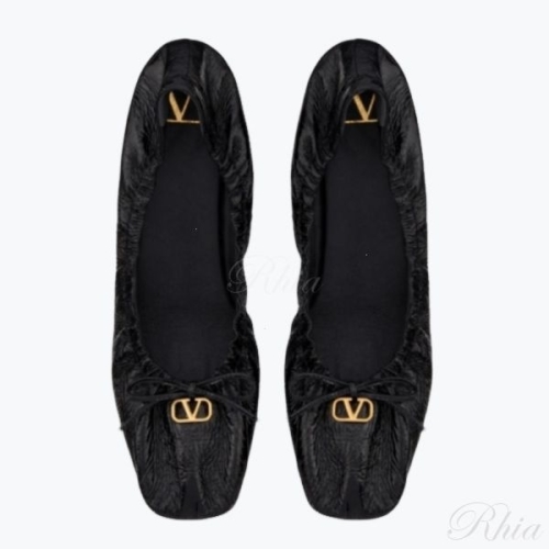 발렌티노 여성 V로고 시그니처 발레리나 플랫 슈즈_5W2S0JG3HRM0NO