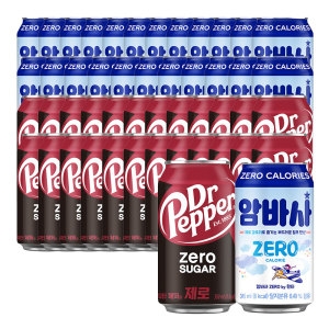 코카콜라음료 암바사 제로 350ml + 닥터페퍼 제로 350ml