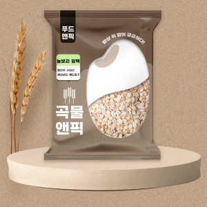 푸드앤픽  곡물앤픽 수입 늘보리 압맥 5kg 부드러운 납작보리