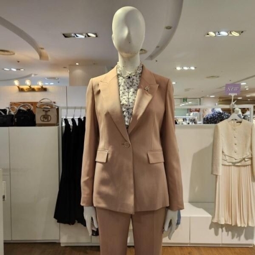 미센스 MB4XJKM107C 브롯치원버튼컬러자켓