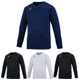 아식스  배구복 운동복 트레이닝 긴소매티 XW6747 L 네이비