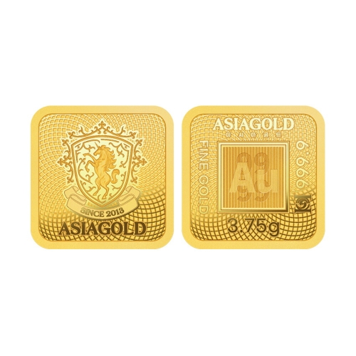 아시아골드  잠상 스퀘어 골드바 3.75g