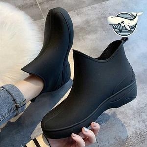 스타일리쉬 방수 앵클 부츠 비 오는 날 WFH6EZO
