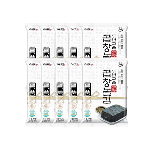 예지  두번구운 진도 토종 특 곱창돌김 35g