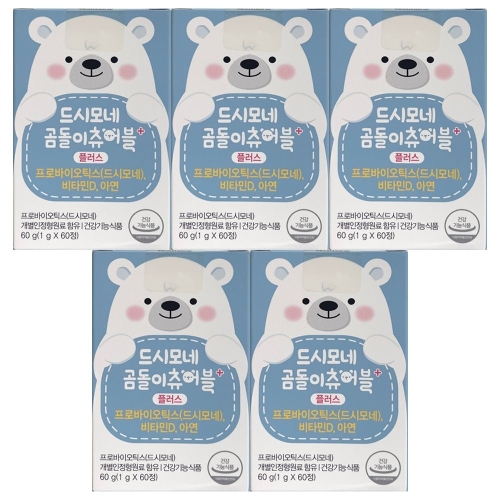 뉴트리바이오텍 드시모네 곰돌이 츄어블 플러스 60정