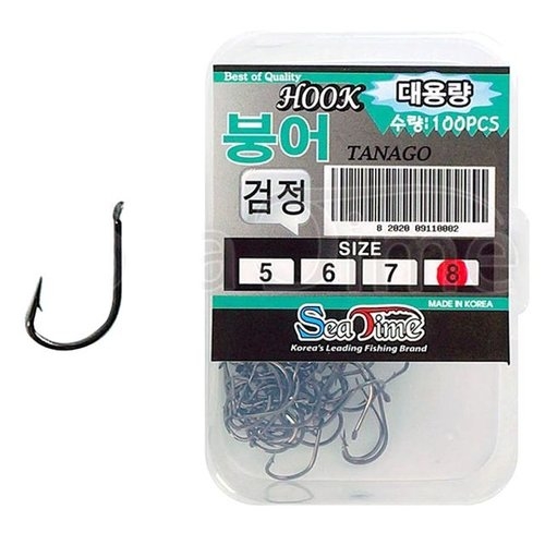 씨타임  국산 붕어바늘 벌크 대용량 민물낚시 다나고훅-W8DC07C
