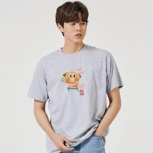 키밍 개띠 술 12간지 띠자리 그래픽 신년 반팔티 W7DF6D3