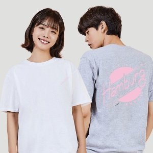 키밍 함부르크 흰반팔 기본긴팔티 오버핏티셔츠 W68F2E7