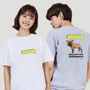 키밍 MYOB 강아지 데일리 그래픽 캐쥬얼 반팔티 W7EBB32