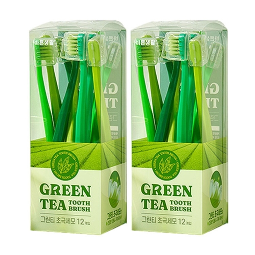 바른생활  그린티 초극세모 칫솔