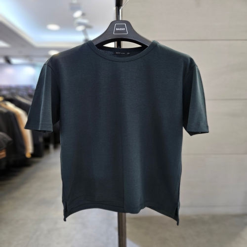 바쏘옴므 24 그린 면100 베이직 라운드넥 반팔 티셔츠WSZ2GK12AGN 95 화이트 WSZ2GK10