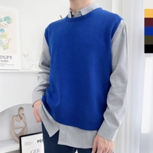 YAN 1043M 남자무지언발니트조끼_20478451