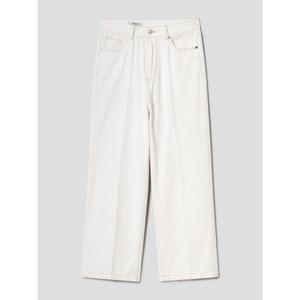 에잇세컨즈 핀턱 와이드핏 데님 팬츠 아이보리 425321LPU0