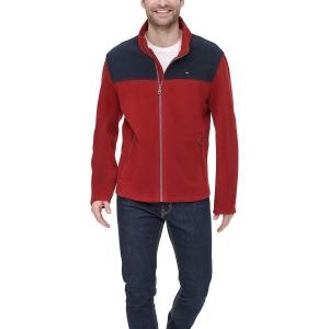 타미힐피거 남성 클래식 지퍼 프론트 폴라 플리스 재킷 638600