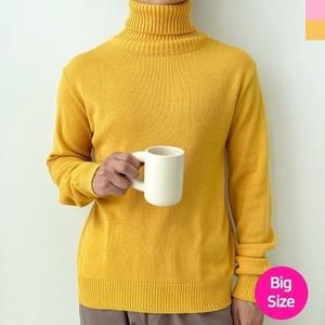 YAN 1001-1 남자 빅사이즈 기본목폴라니트_20483433