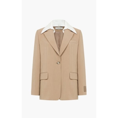 케네스레이디 여성 EUYRB4000 프로엔 배색카라 울 자켓