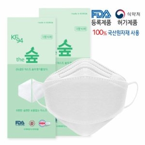 케이마스크 더숲 귀가 편한 마스크 KF94 대형