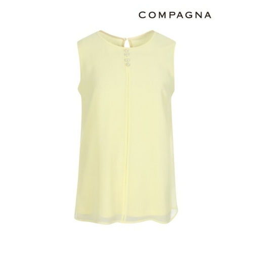 꼼빠니아 쉬폰단추민소매블라우스_CACU4-WXK900