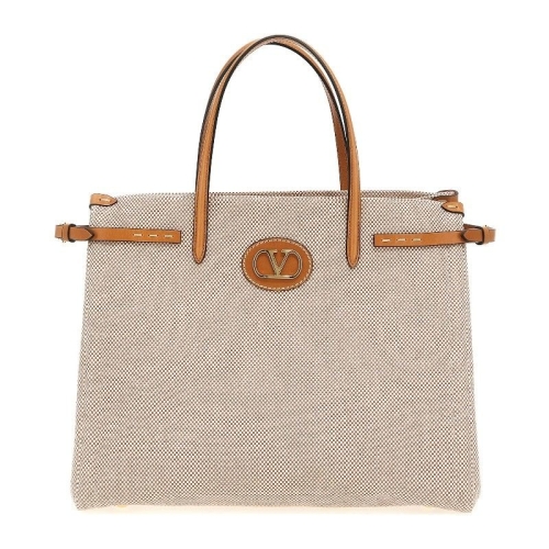 발렌티노 안티브 미디엄 캔버스 쇼핑백 W2B0R19EZT R2H