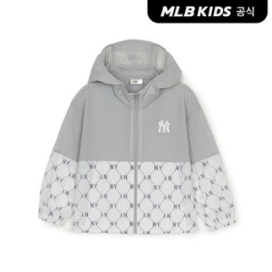 MLB키즈 다이아 모노그램 경량 바람막이 (7AWJMD653-50IVS)