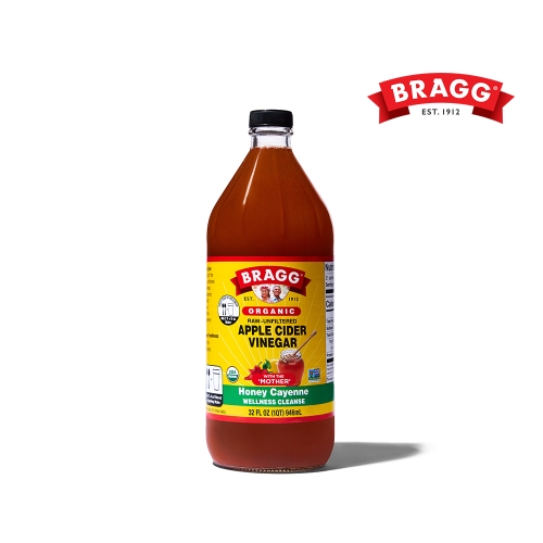 브래그 유기농 사과식초 허니카이엔 473ml