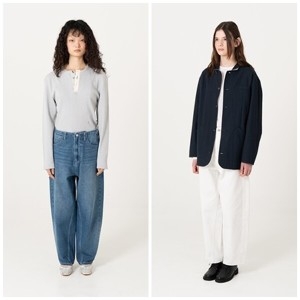 스위치123 현대천호 에데닉 EZS1PT01BU+02IV 배럴 핏 데님 팬츠