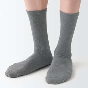MUJI 남성 굿피트 직각 발목이 편한 비즈니스 양말 25 27cm 245251