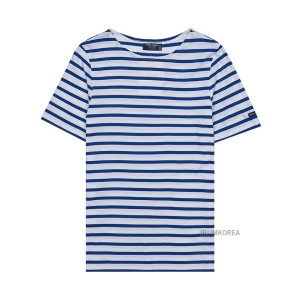 세인트 제임스 SS25 공용 레반트 티셔츠 9863 90 NEIGE GITANE 114527