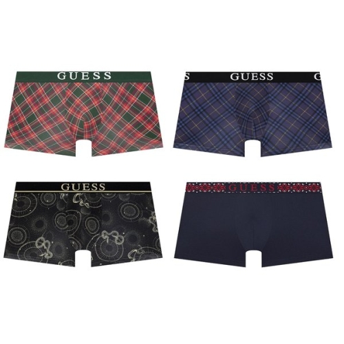 게스언더웨어 체크프린트 드로즈_GDMDR925PU