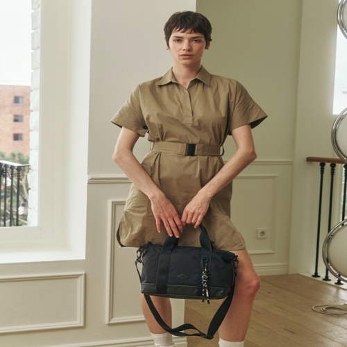 닥스 블랙 립스탑 나일론 토트백_DBBA5EE12BK