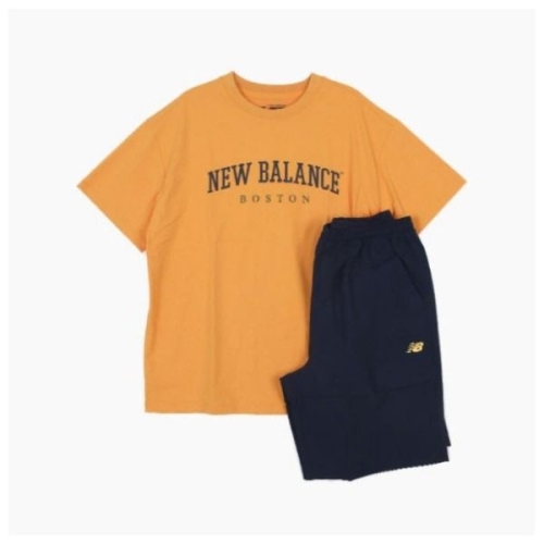 뉴발란스 키즈트레이닝세트 NQJ NK9YFB202U-30 BASIC ESSENTIAL싱글로고 우븐 바지 셋업