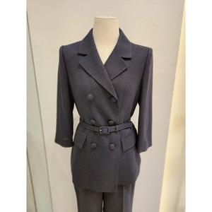 스위트숲 여성 벨티드 단추 7부자켓 SB4TJ32