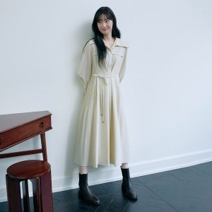 온앤온 셔츠형 플리츠 원피스 NEW5XO213