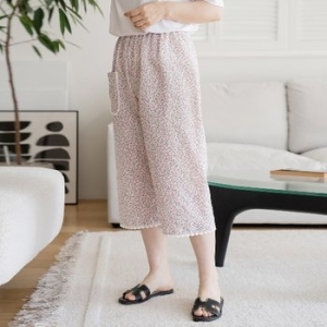 마담4060 엄마옷 잔꽃인견홈웨어팬츠-QHW2503004