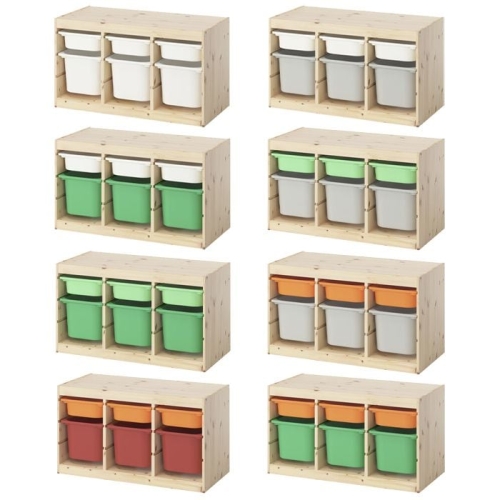 이케아  TROFAST 트로파스트 수납장 바구니6개 장난감수납장 수납함 장난감정리함