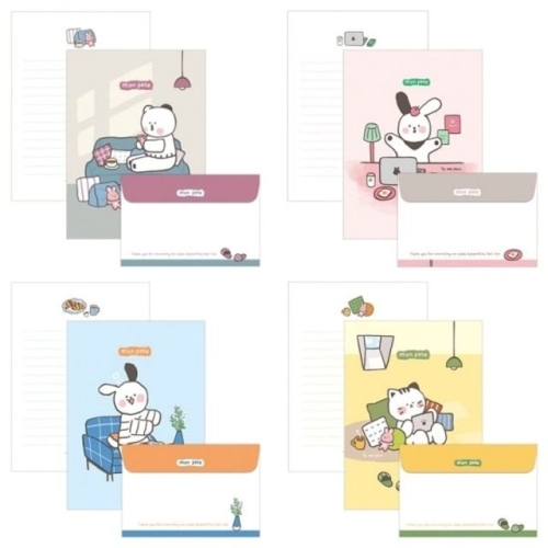 몽  포트 편지지 세트 20매 WFHA881