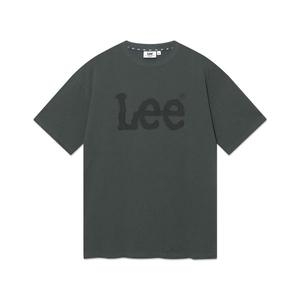 LEE 빅 트위치 로고 다잉 티셔츠 차콜 LE2502ST07CH