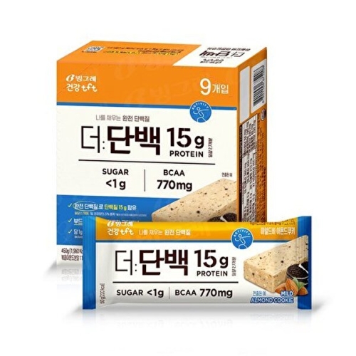 빙그레 더단백 마일드 프로틴바 아몬드쿠키 450g
